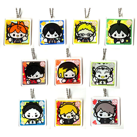 Haikyu!! Mini Chara Acrylic Keychain Collection Nobori Ver Set of 10 [USED]