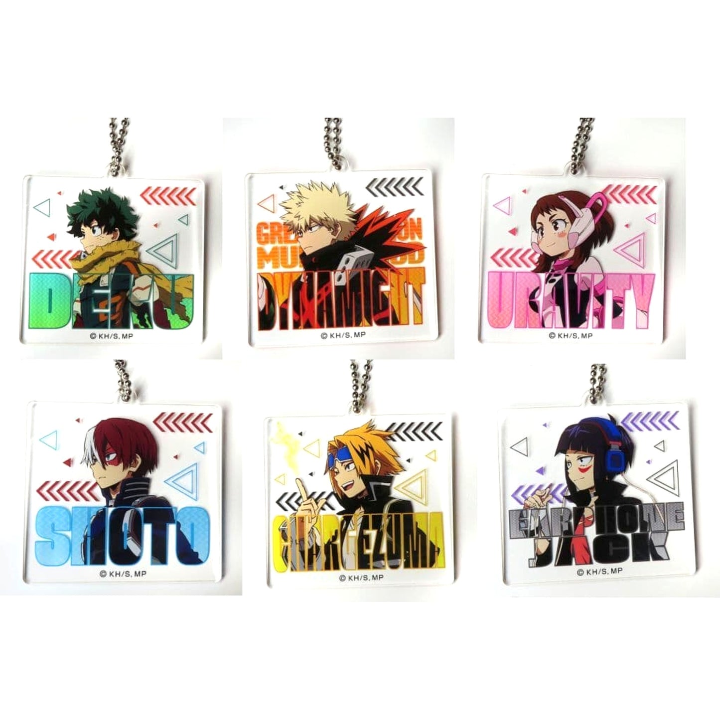 My Hero Academia Izuku Midoriya & Others Acrylic Keychain Collection Marching Ver. All 6 Types Set Keychains [USED]