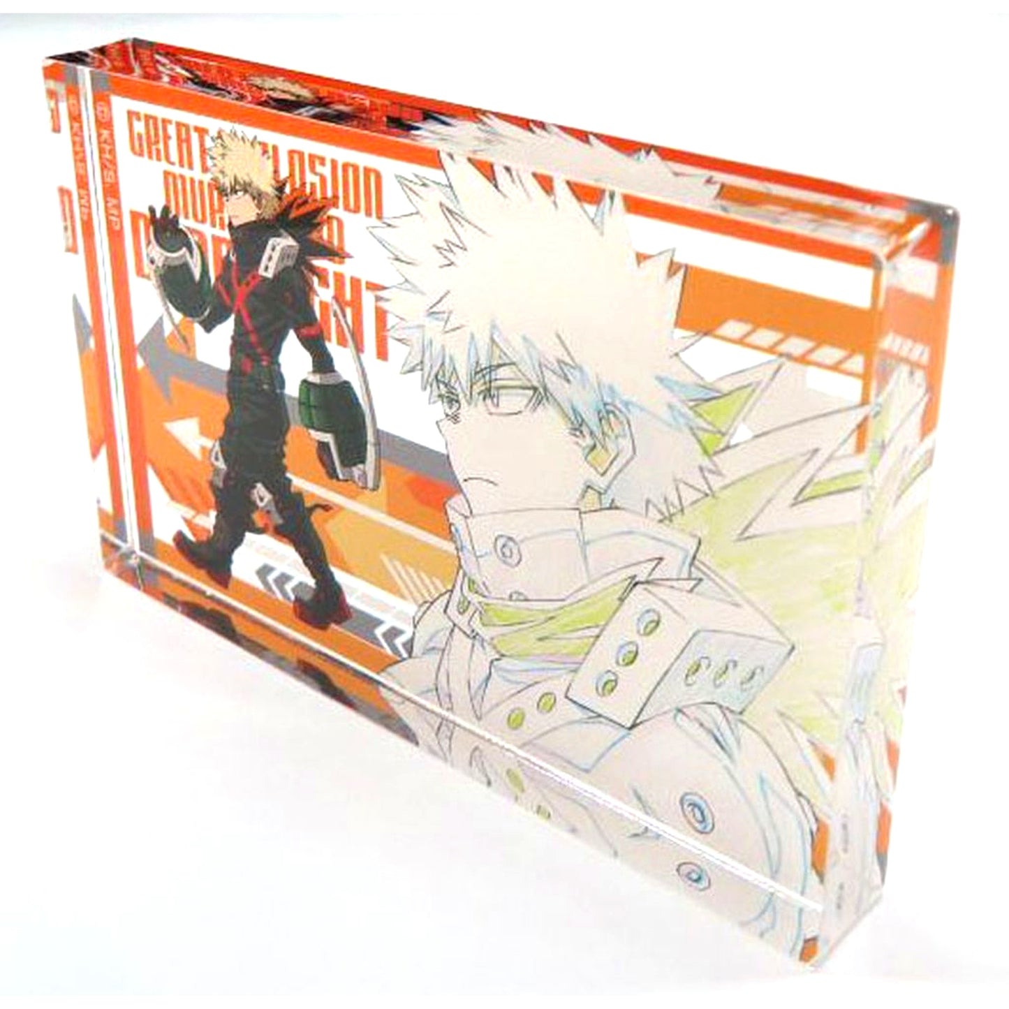 Katsuki Bakugo My Hero Academia Acrylic Block Collection Marching Ver. [USED]
