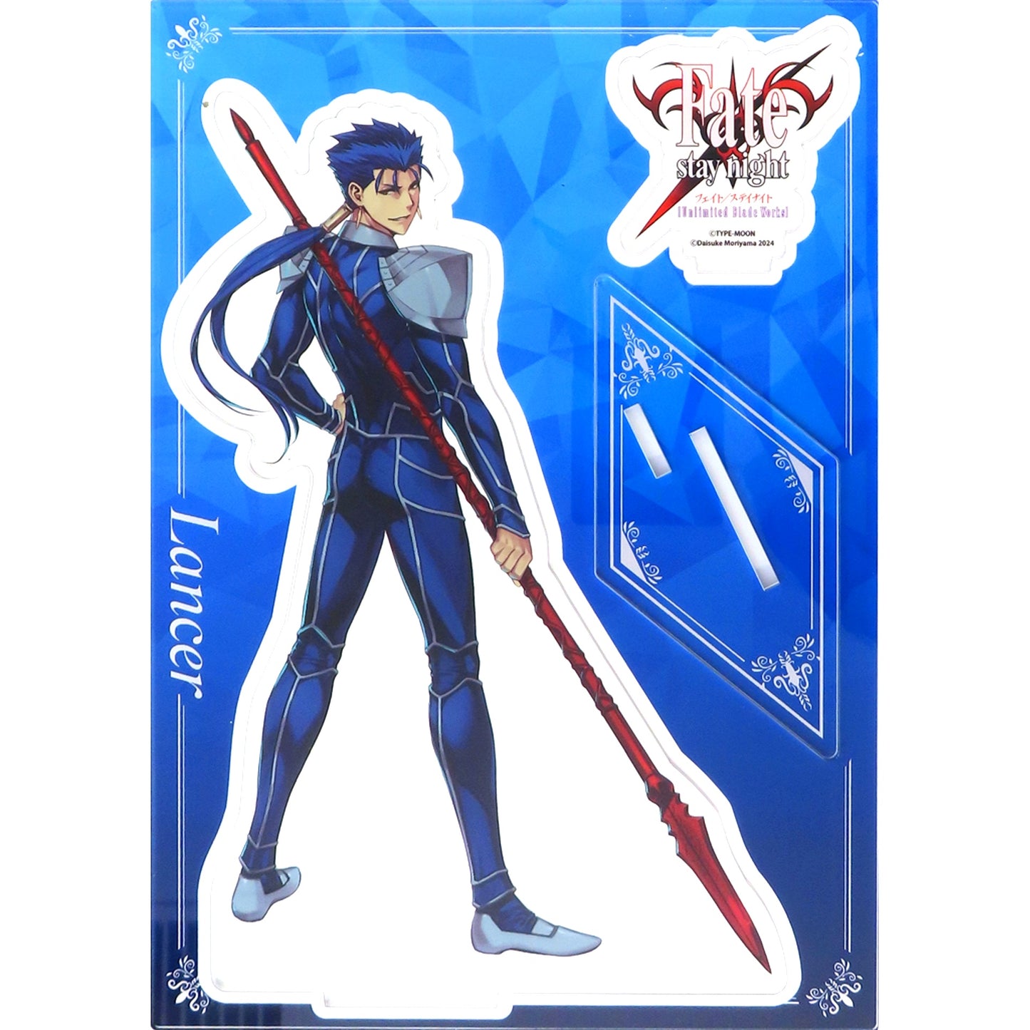 Lancer Cu Chulainn Fate/stay night Unlimited Blade Works Comics Vol.6 Melonbooks Limited Edition Bundle Bonus Single Item Illustration Acrylic Stand Figure [USED]