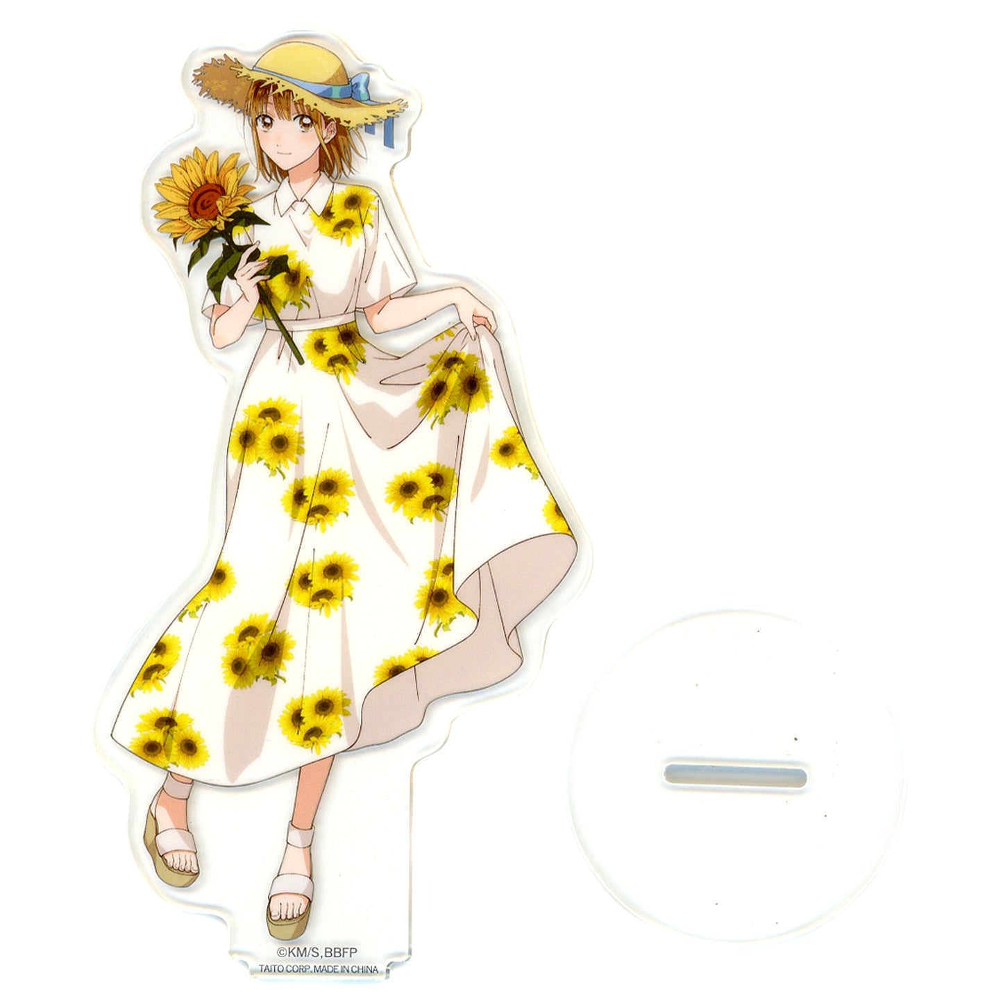 Chinatsu Kano Sunflower Clear Stand Taito Kuji Blue Box Seasonal flowers Prize E [USED]