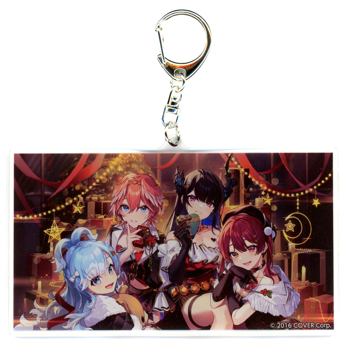 hololive Official Voice Goods Random Acrylic Keychain B Christmas Voice 2023 Art by Pisuke C105 Goods [USED]