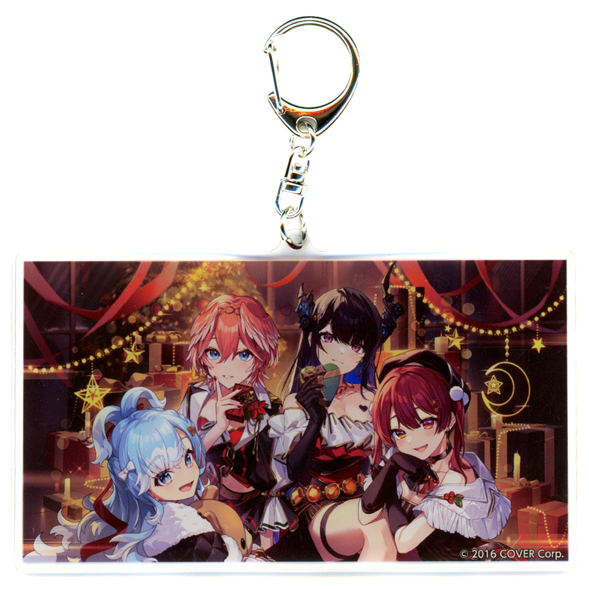 hololive Official Voice Goods Random Acrylic Keychain B Christmas Voice 2023 Art by Pisuke C105 Goods [USED]