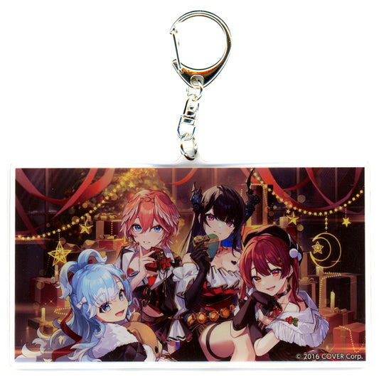 hololive Official Voice Goods Random Acrylic Keychain B Christmas Voice 2023 Art by Pisuke C105 Goods [USED]