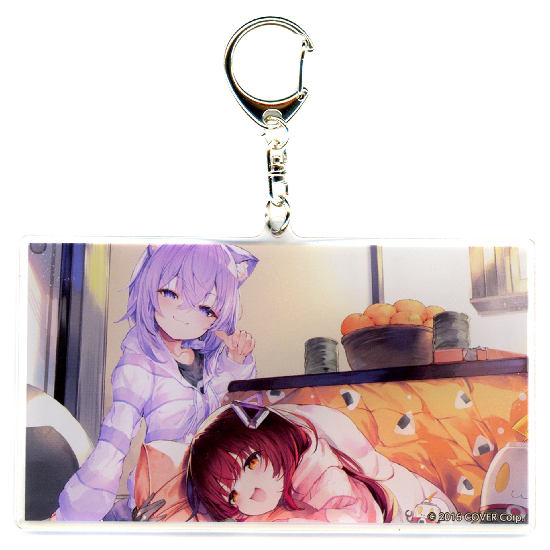 hololive Official Voice Goods Random Acrylic Keychain B Relaxing under Kotatsu Voice Art by Farumaro C105 Goods [USED]