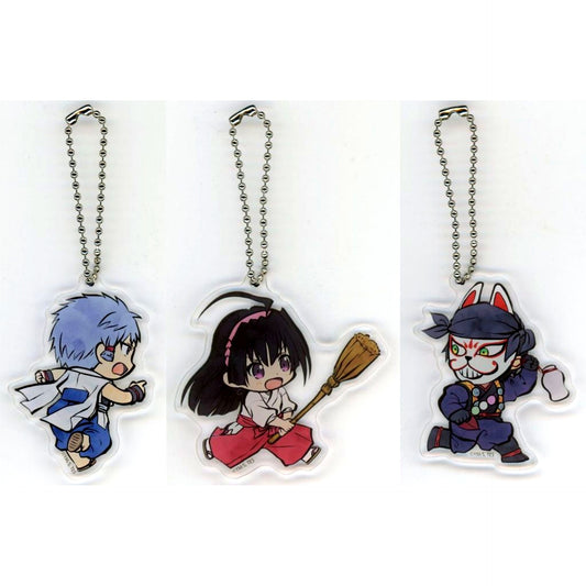 Kojiro Ayako Genba B Set of 3 The Elusive Samurai Tojaku Giga Acrylic Charm Set C105 Goods [USED]