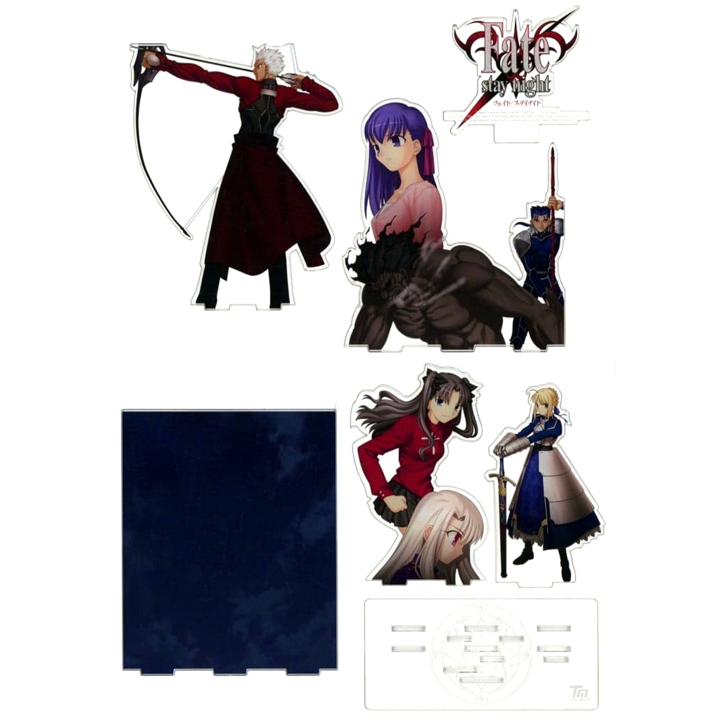 Fate/stay night PC Game First Print Edition Package Illustration Diorama Style Acrylic Stand I C105 Goods [USED]