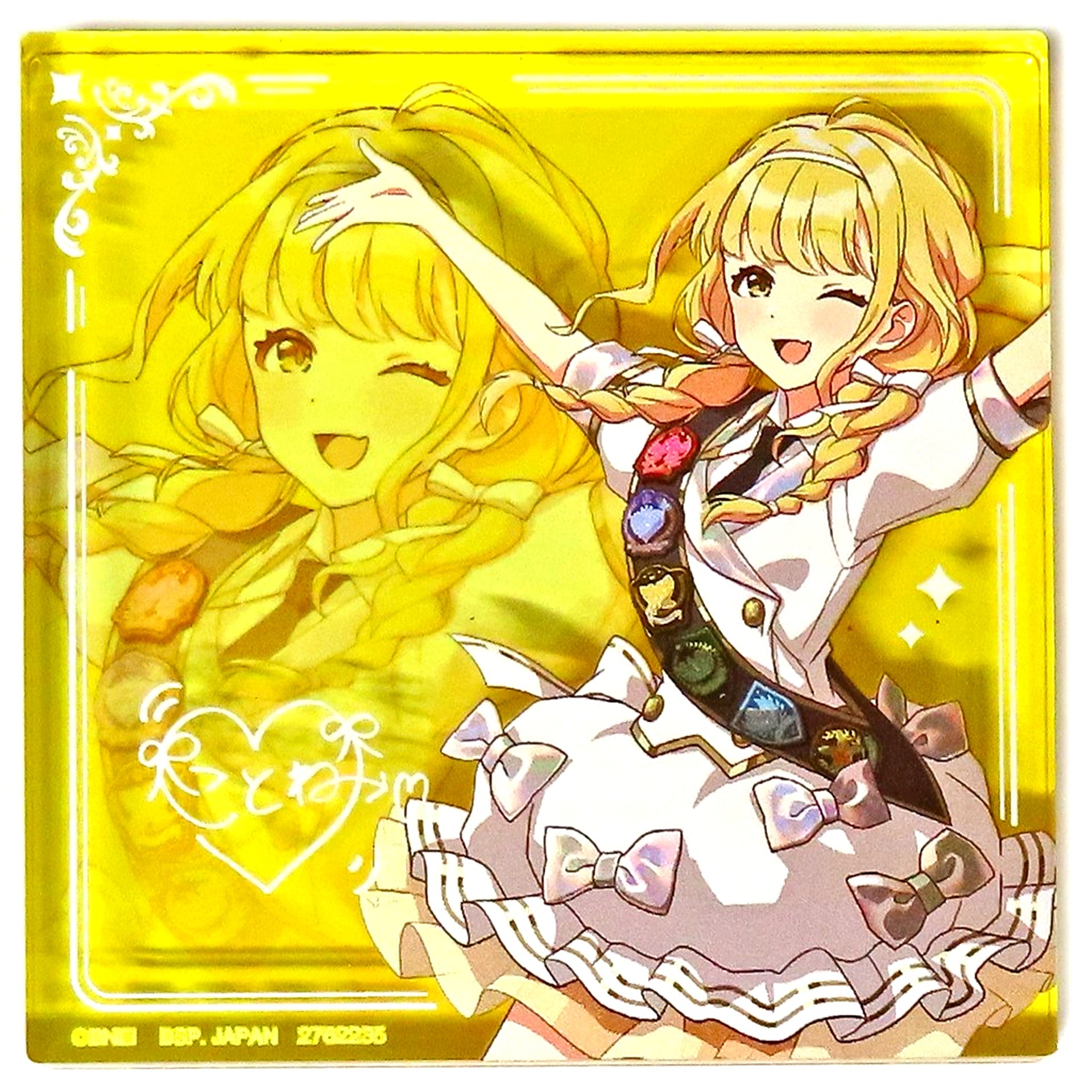 Kotone Fujita The Idolmaster Series Acrylic Block Ensemble Sparkle Ver [USED]