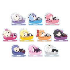 Re:ZERO -Starting Life in Another World- Emilia & Others All 10 Types Set Chibikoro Trading Acrylic Stand Acrylic Stands [USED]