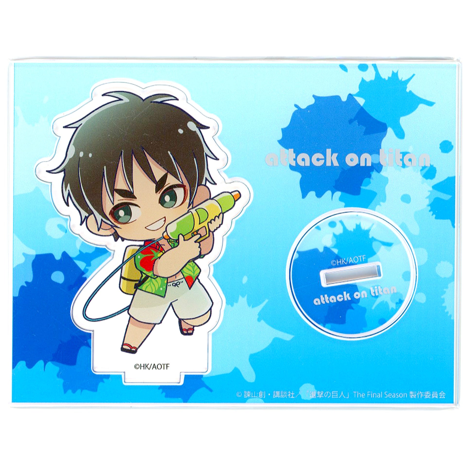 Eren Yeager Attack on Titan PRINCESS CAFE Water Play Acrylic Stand [USED]