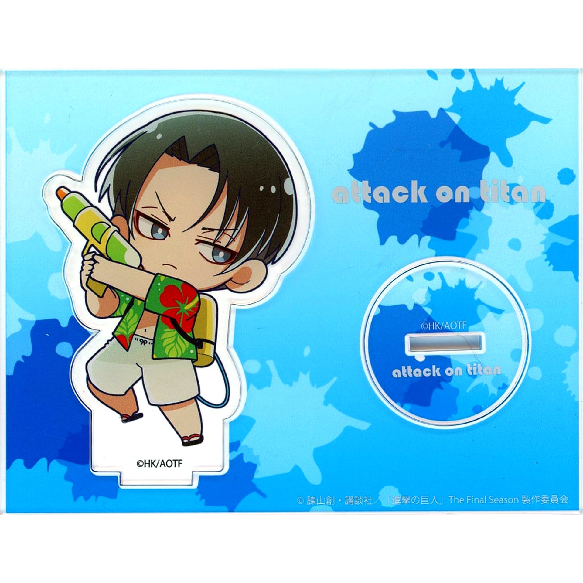 Levi Ackerman Attack on Titan PRINCESS CAFE Water Play Acrylic Stand [USED]