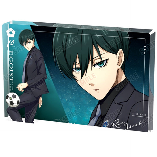 Rin Itoshi Illustration Suit Model Ver. Acrylic Block Blue Lock [USED]