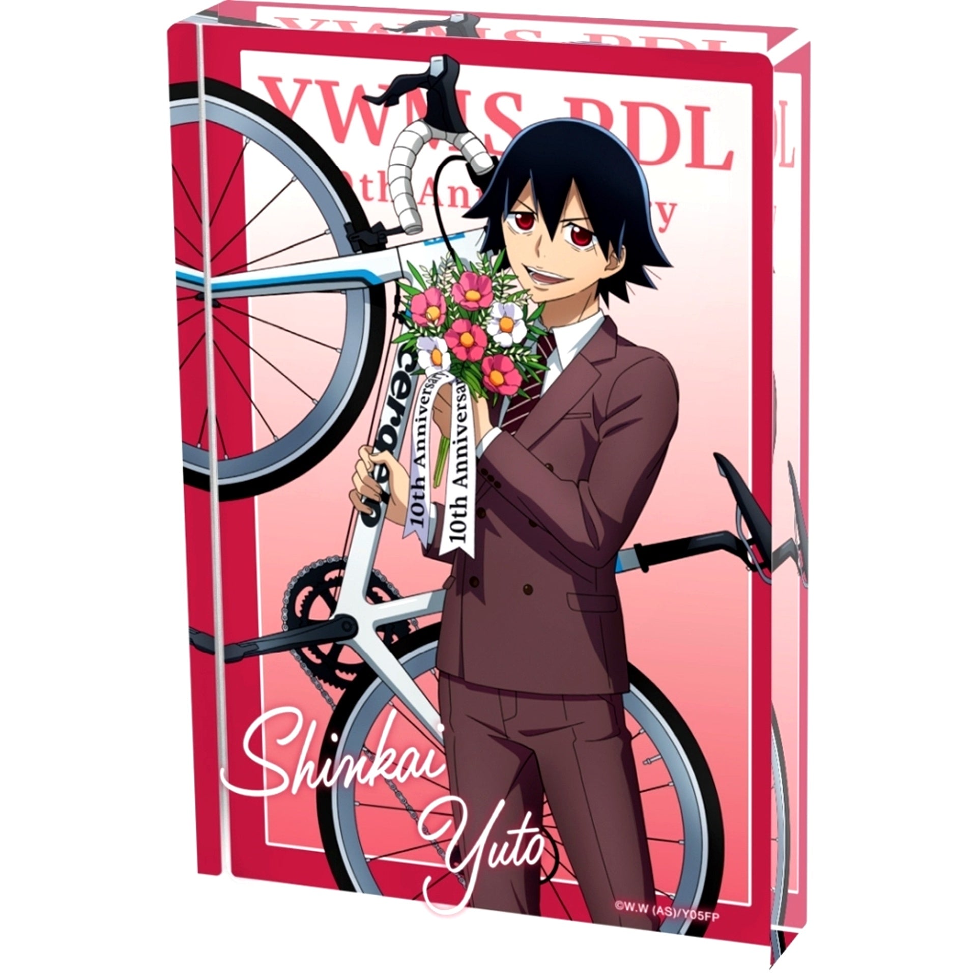 Yuto Shinkai Illustration 10th Anniversary Ver. Acrylic Block Yowamushi Pedal LIMIT BREAK [USED]