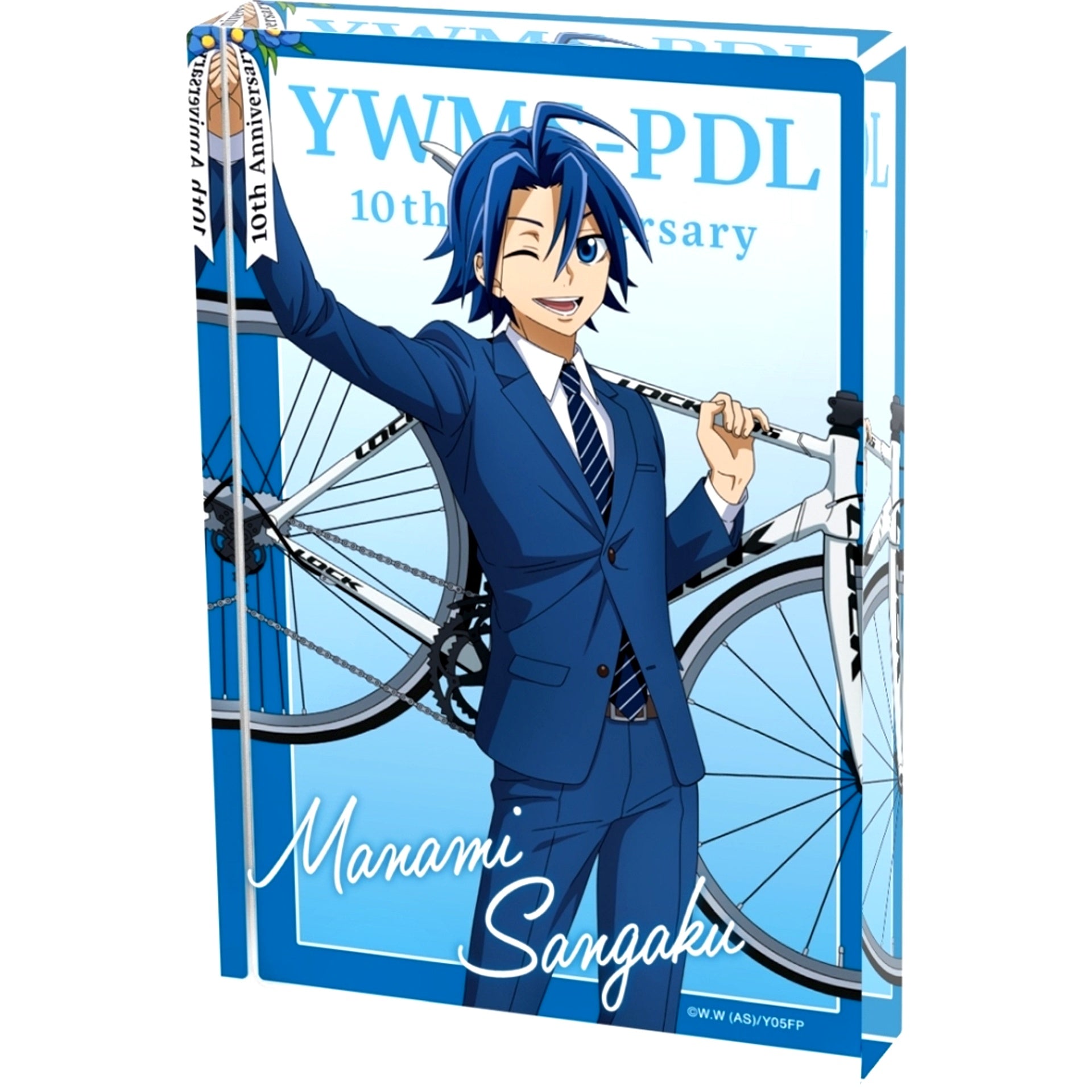 Sangaku Manami Illustration 10th Anniversary Ver. Acrylic Block Yowamushi Pedal Limit Break [USED]