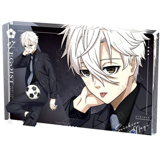Seishiro Nagi Blue Lock Illustration Suit Model Ver. Acrylic Block [USED]