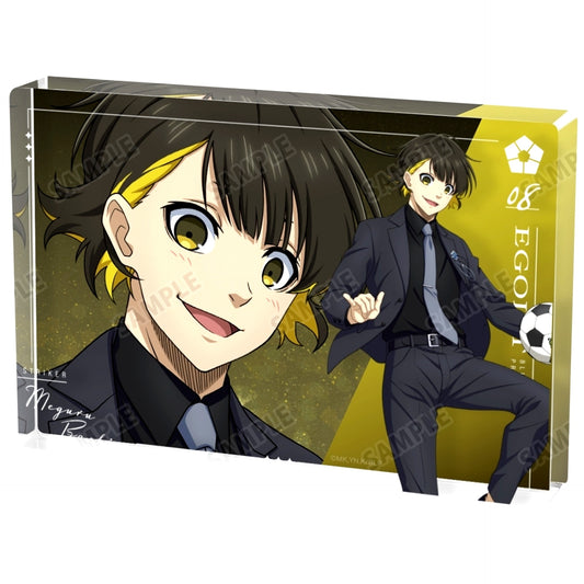 Meguru Bachira Blue Lock Illustration Suit Model Ver. Acrylic Block [USED]