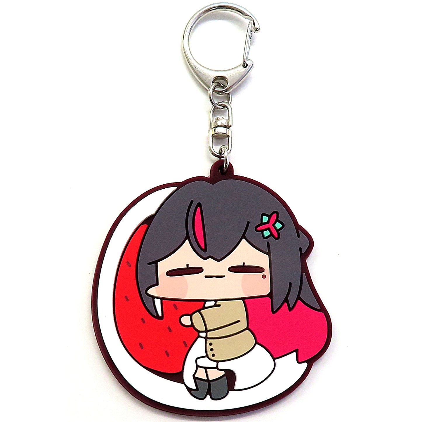 AZKi hololive AZKi Birthday Celebration 2024 Random Rubber Keychain Strawberry Daifuku [USED]