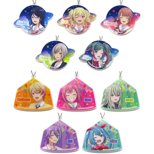 Colorful Stage! The Movie: A Miku Who Can't Sing Ichika Hoshino & Others All 10 Types Set Acrylic Keychain Vol.1 EX Acrylic Item [USED]
