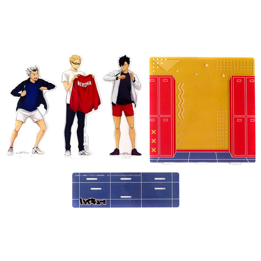 Kei Tsukishima x Tetsuro Kuroo x Kotaro Bokuto Acrylic Diorama Haikyu!! [USED]