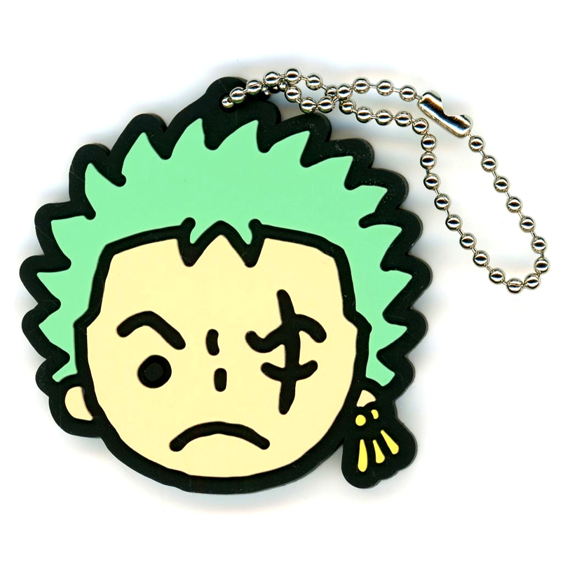 Roronoa Zoro One Piece Rubber Keychain Egghead Straw Hat Crew vol.2 [USED]