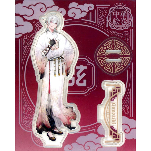 Genzuki Tojiro Acrylic Stand Virtual YouTuber Nijisanji Chinese Pictorial Scroll [USED]