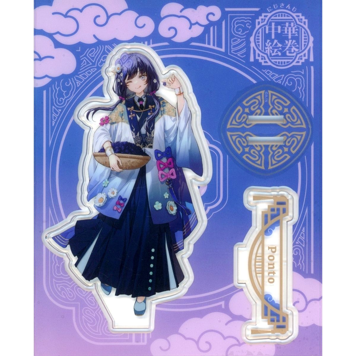 Ponto Nei Acrylic Stand Virtual YouTuber Nijisanji Chinese Pictorial Scroll [USED]