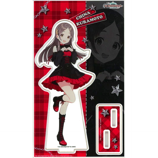China Kuramoto Gakuen Idolmaster Acrylic Stand Karaoke no Tetsujin [USED]