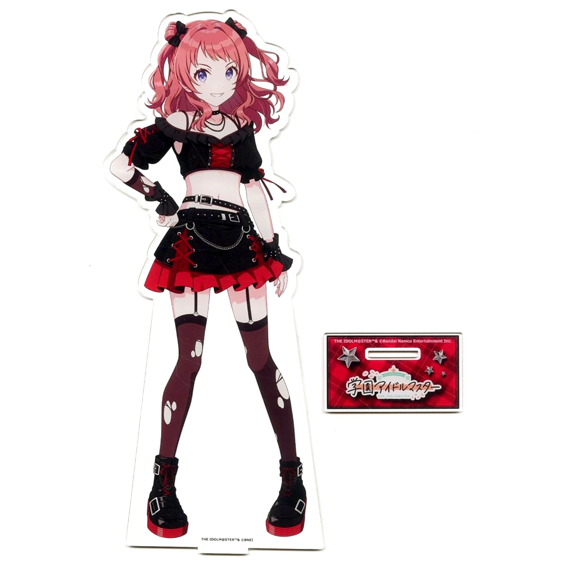 Saki Hanami Gakuen Idolmaster BIG Acrylic Stand Karaoke no Tetsujin [USED]