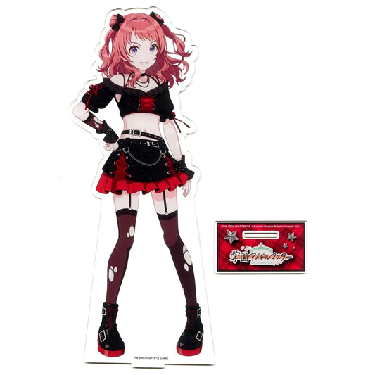 Saki Hanami Gakuen Idolmaster BIG Acrylic Stand Karaoke no Tetsujin [USED]