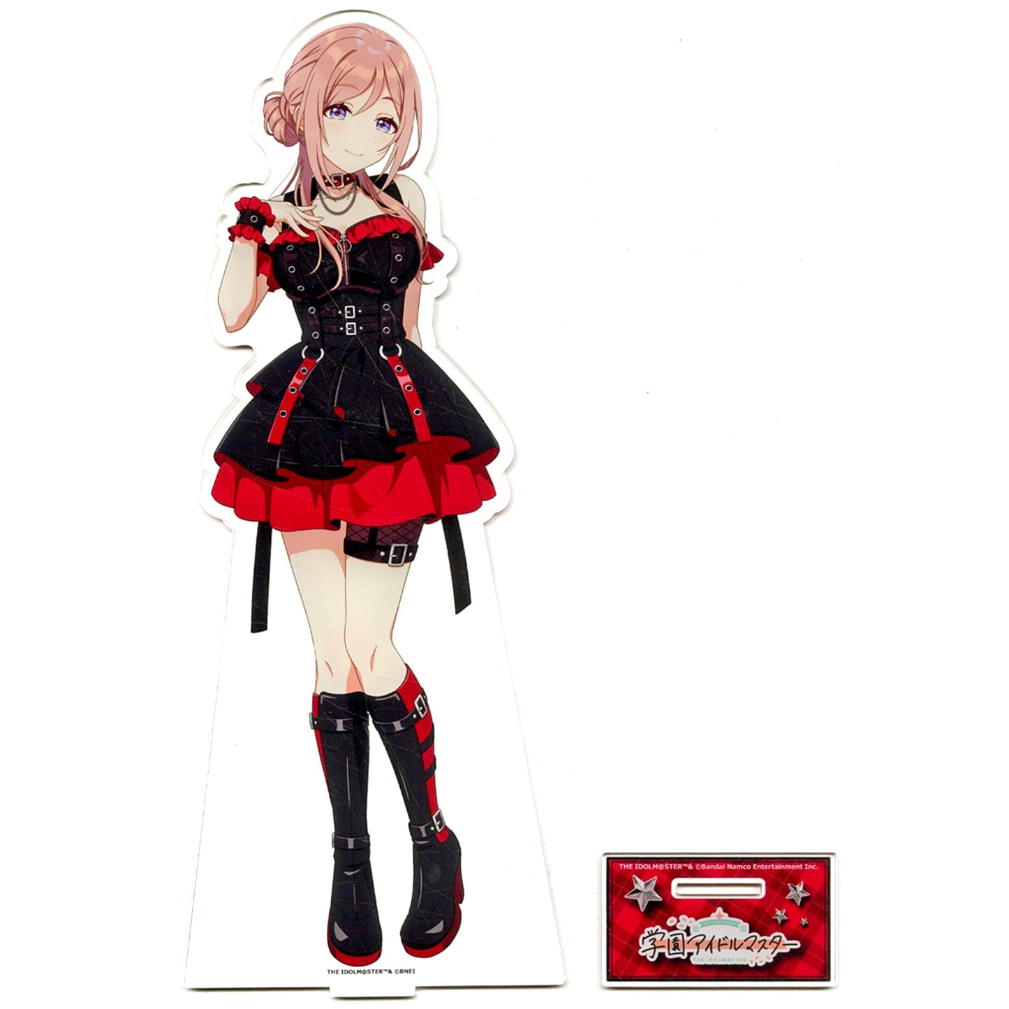 Rinami Himesaki BIG Acrylic Stand Gakuen Idolmaster x Karaoke no Tetsujin [USED]