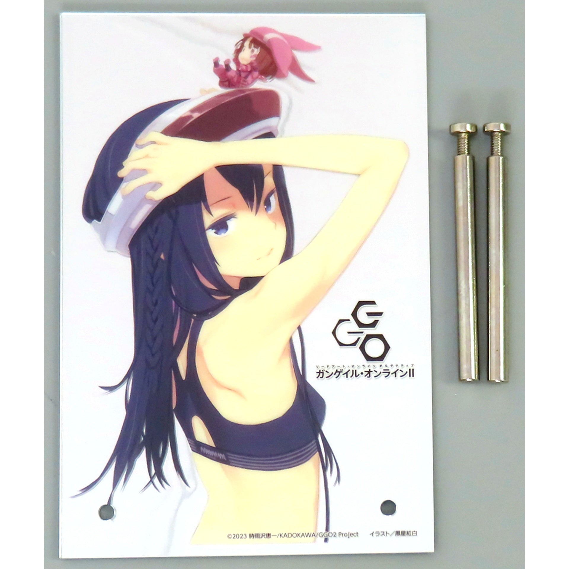 Karen Kohiruimaki & Llenn Prize A-3 Mirror Acrylic Plate Kujibikido Sword Art Online Alternative Gun Gale Online Online Kuji [USED]