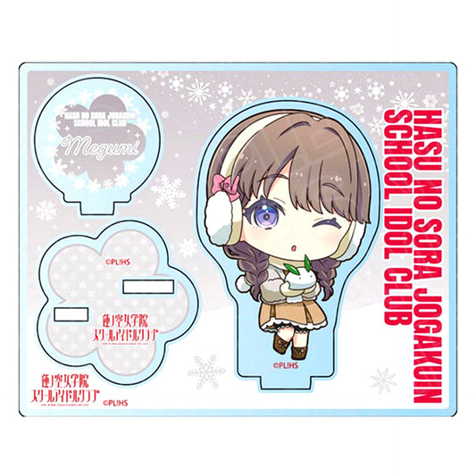 Megumi Fujishima Winter Play Chibi Ver. Acrylic Stand Love Live! Hasunosora Girls' High School Idol Club [USED]