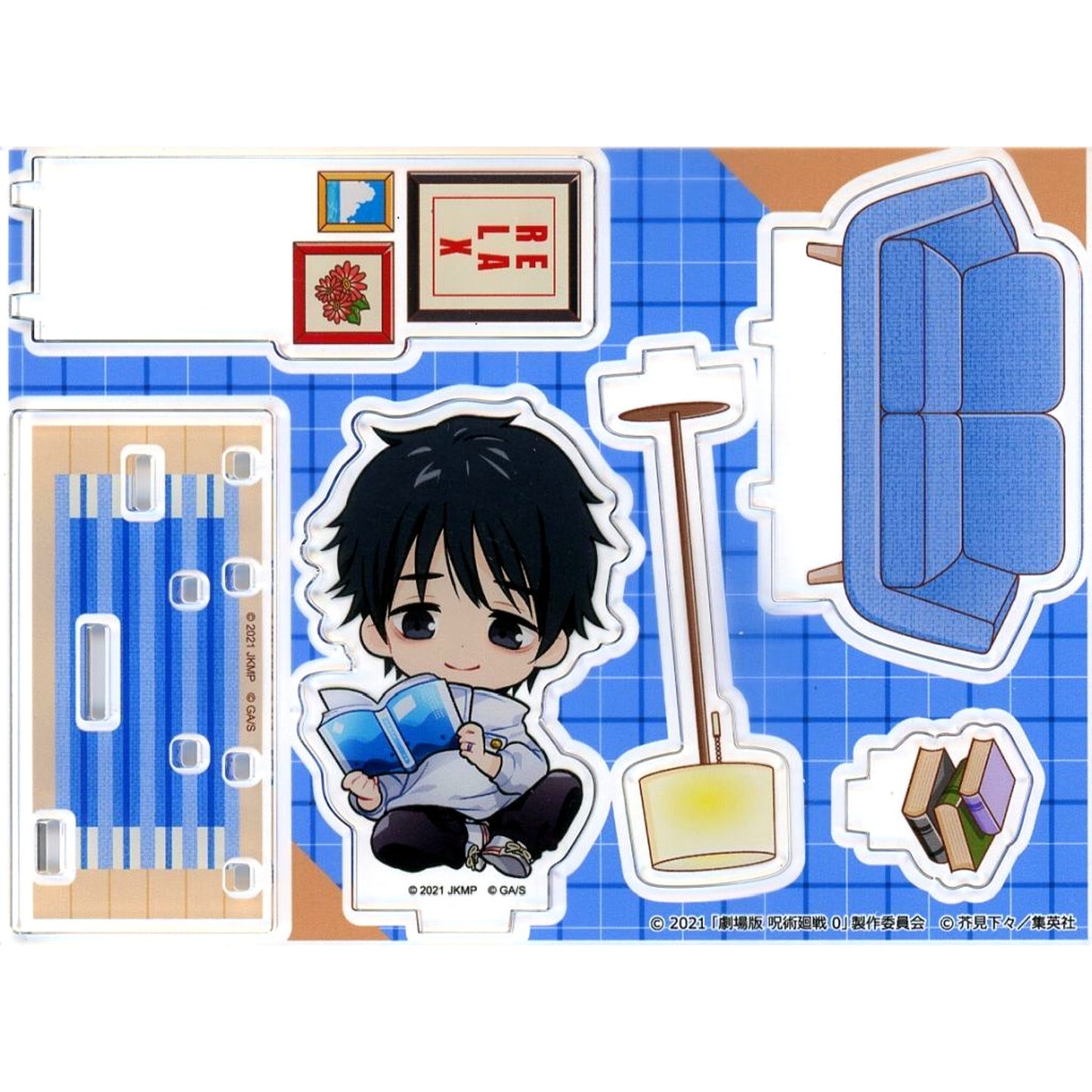 Yuta Okkotsu - Full Body Acrylic Diorama Marukuji Jujutsu Kaisen 0 The Movie Relaxing Reading Time Daikichi 01 [USED]