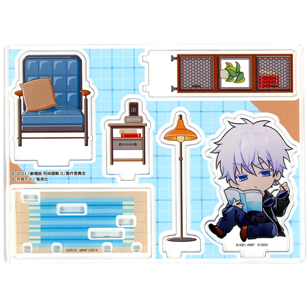 Jujutsu Kaisen 0 Satoru Gojo Whole Body Marukuji Relaxed Reading Time Acrylic Diorama Daikichi 05 Acrylic Item [USED]