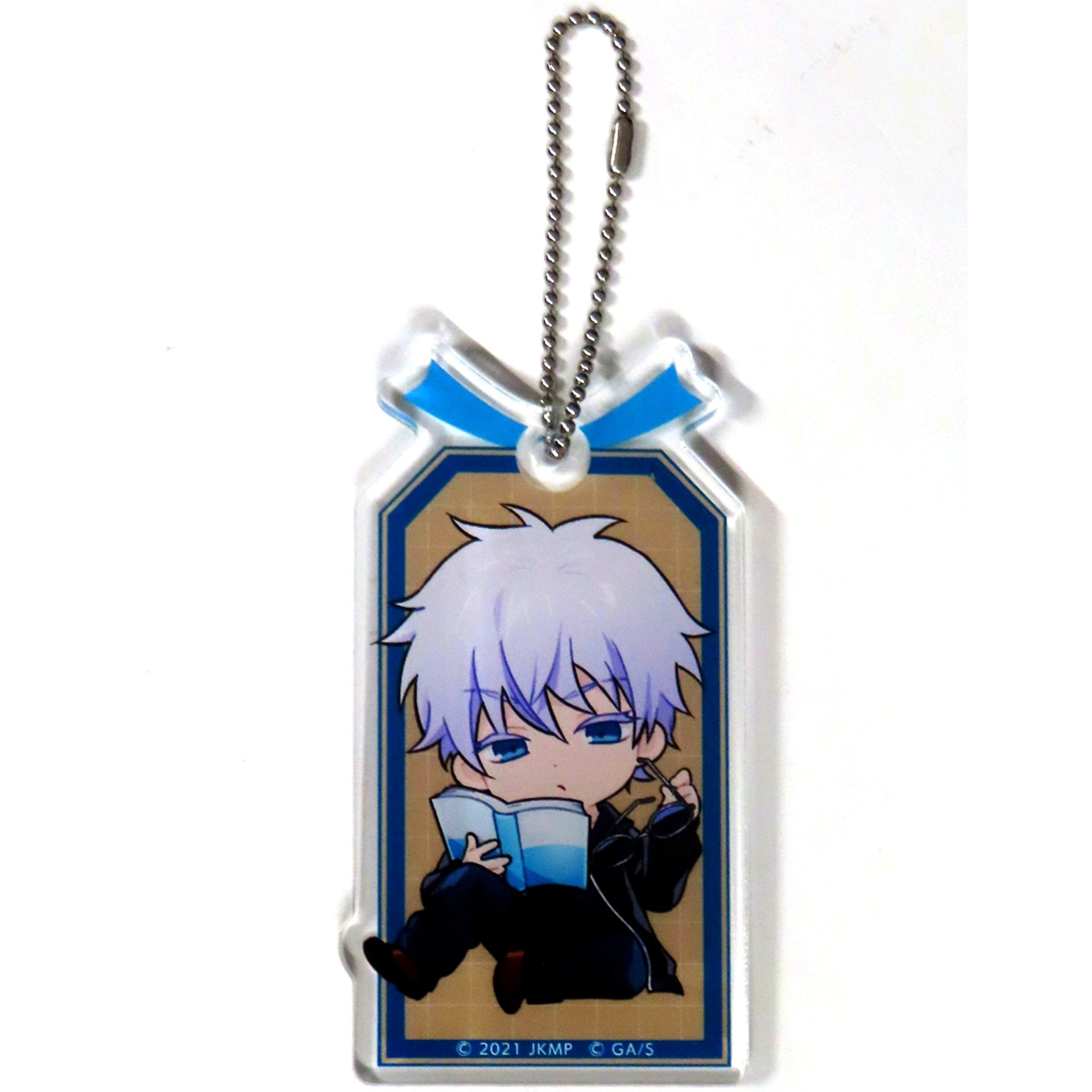 Satoru Gojo Full Body Acrylic Keychain Marukuji Jujutsu Kaisen 0 The Movie Relaxing Reading Time Medium Luck 05 [USED]