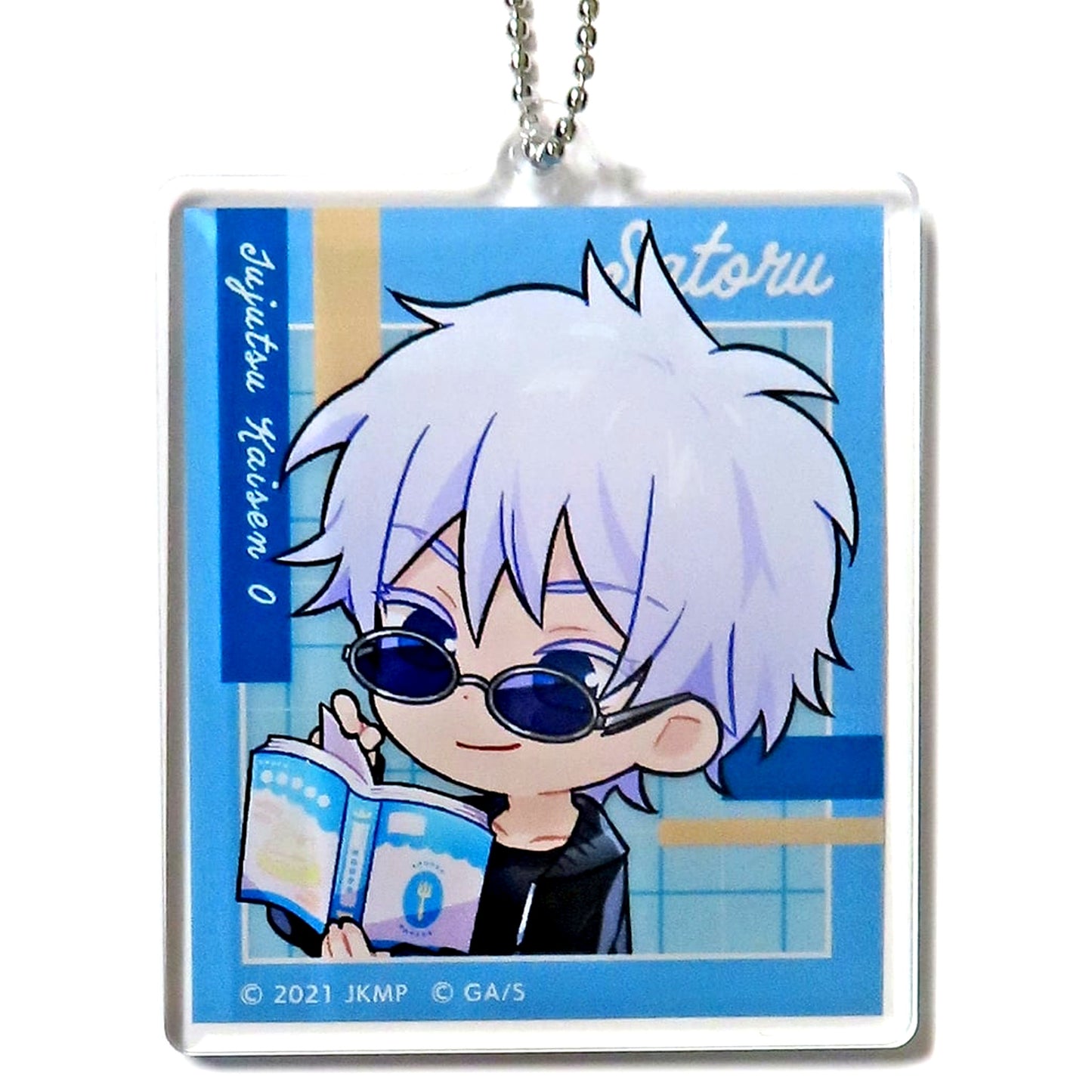 Satoru Gojo Desk Jujutsu Kaisen 0 the Movie Marukuji Mattari Reading Time Acrylic Keychain Chukichi 11 [USED]