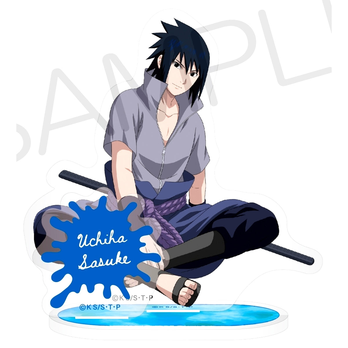 Sasuke Uchiha Acrylic Stand Present Ver. Naruto: Shippuden [USED]