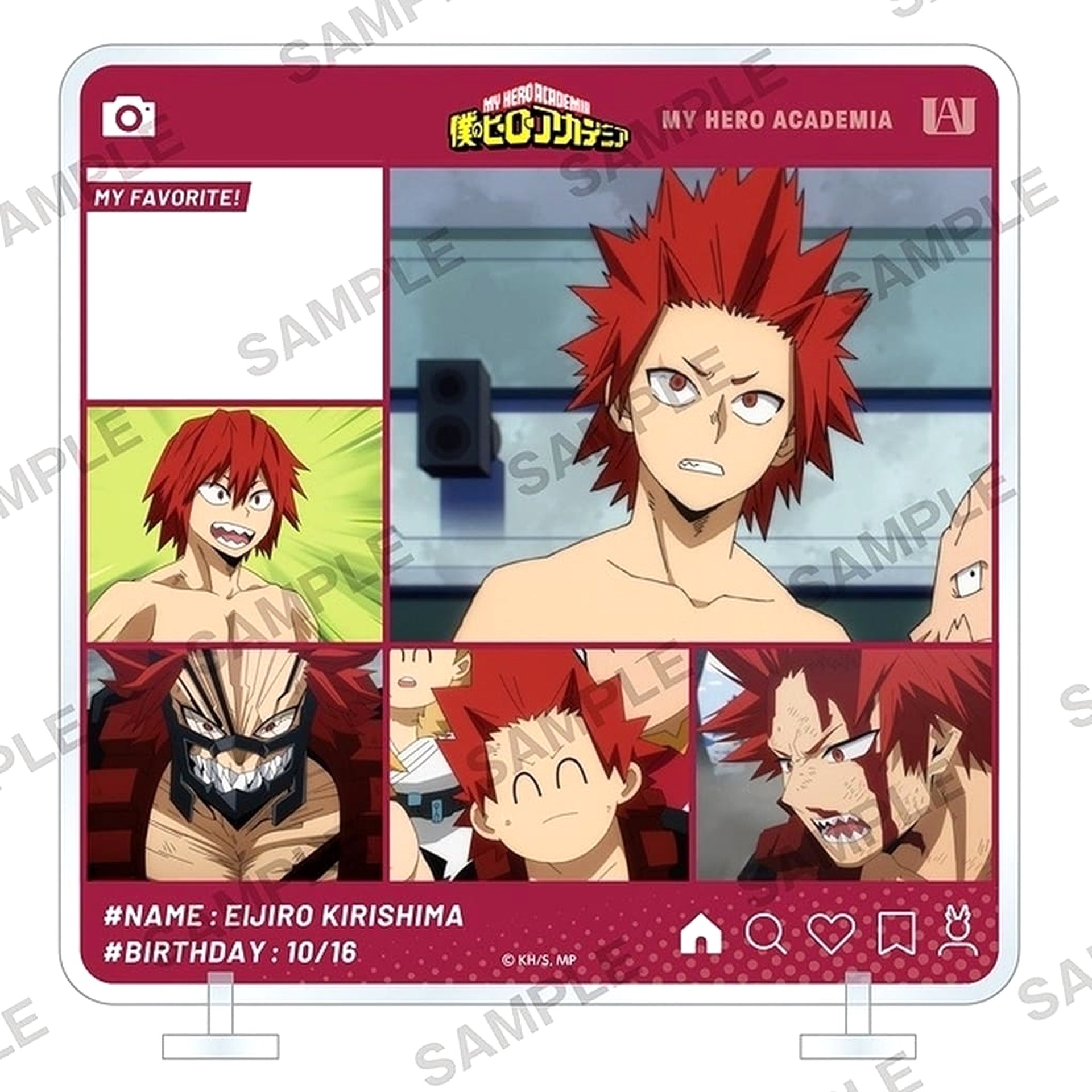 My Hero Academia Eijirou Kirishima Chara in Stand Growth Ver. Acrylic Stands [USED]