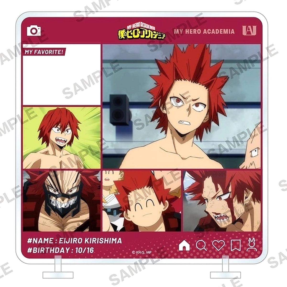 My Hero Academia Eijirou Kirishima Chara in Stand Growth Ver. Acrylic Stands [USED]