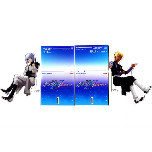 Yzak and Dearka Mobile Suit Gundam SEED FREEDOM Single Item Character Design Hisashi Hirai Illustration Acrylic Stand Blu-ray Special Limited Edition Joshin Limited Edition Bonus [USED]