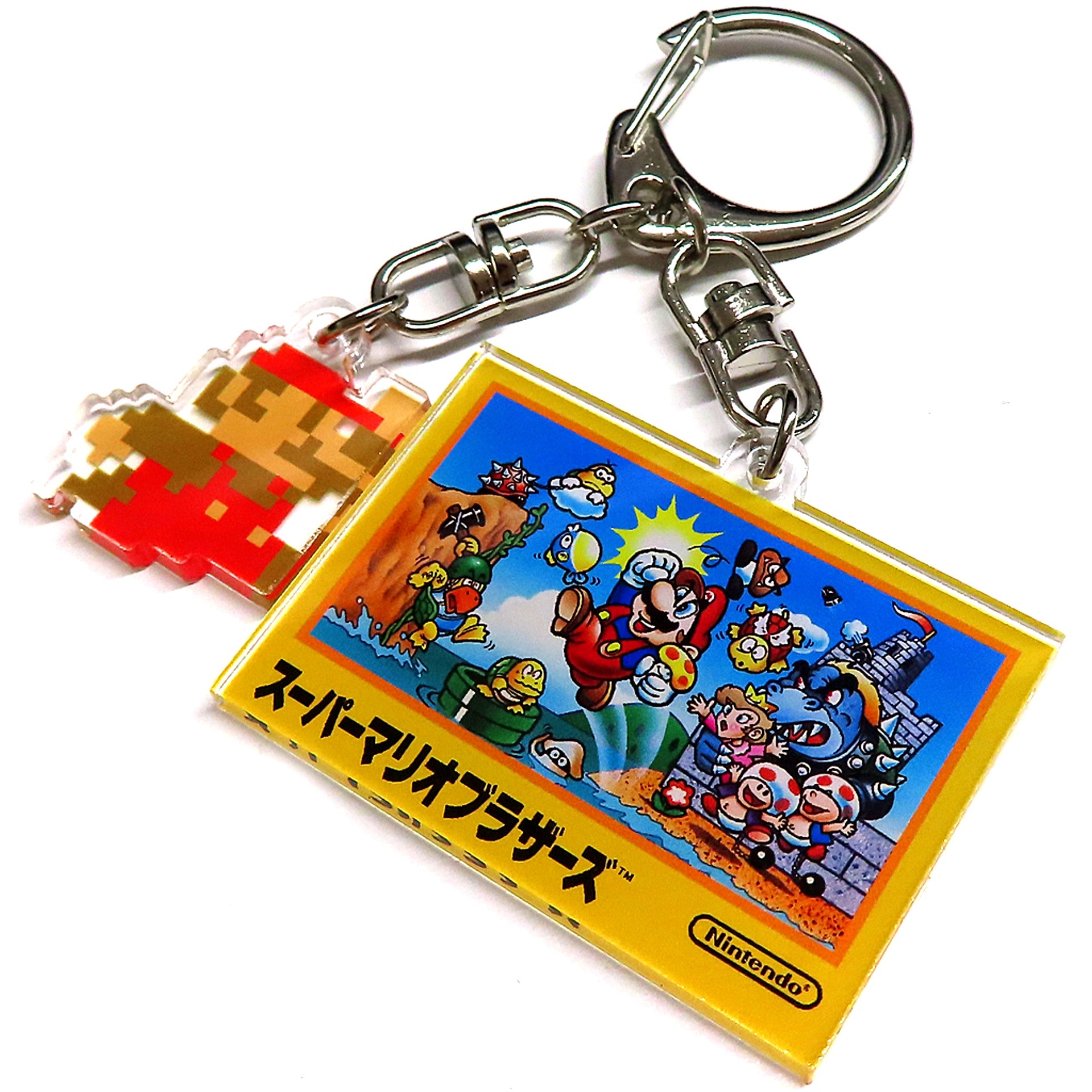 Mario Double Acrylic Keychain Bonus for Switch Nintendo World Championships NES Edition Yodobashi Camera [USED]