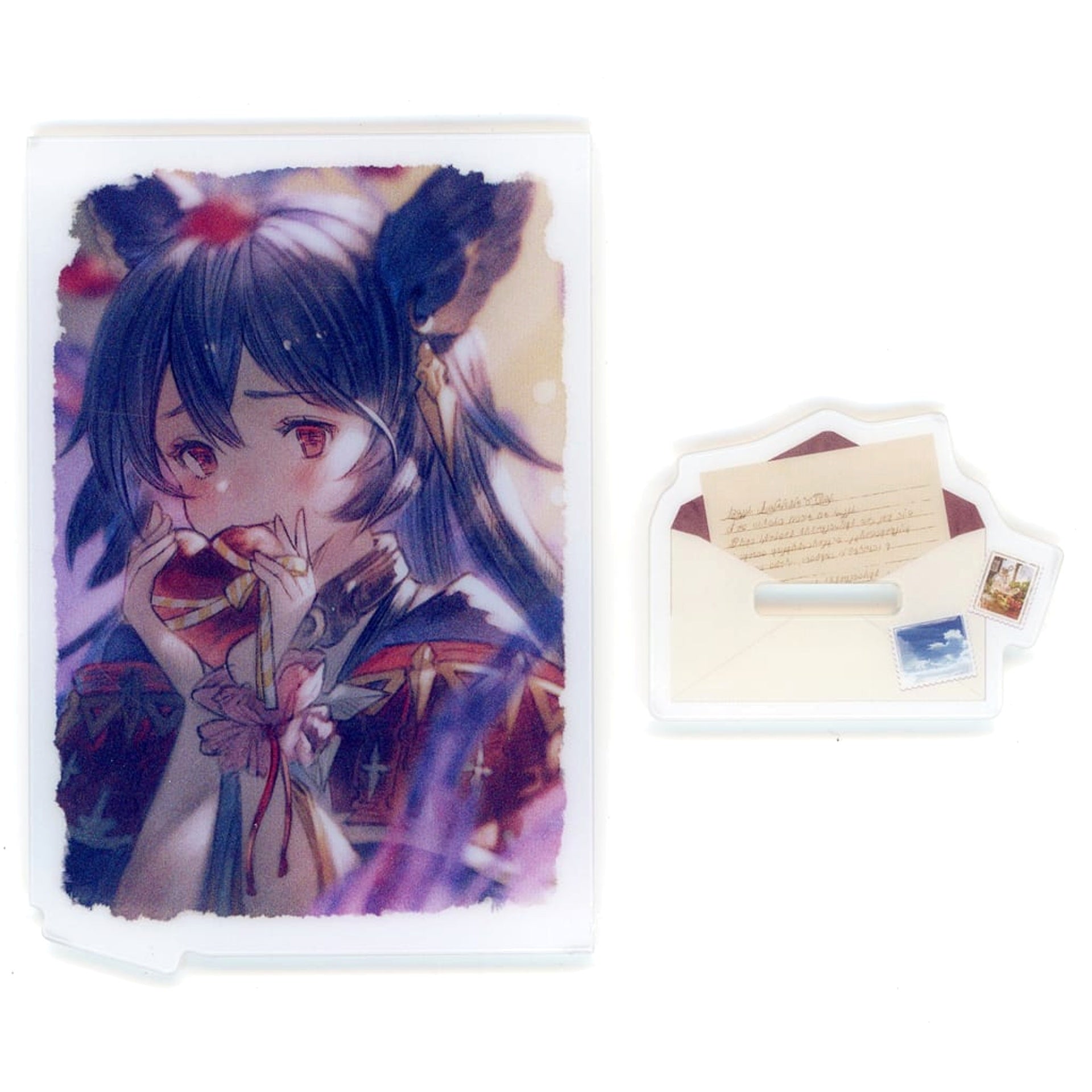 Granblue Fantasy NieR Valentine Card Acrylic Stand Vol.2 Granblue Fantasy Fest 2024 Exclusive Acrylic Stands [USED]