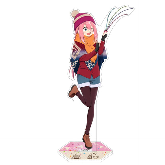 Nadeshiko Kagamihara Yuru Camp SEASON 3 Birthday Camp Ver. Illustration Acrylic Stand Large [USED]