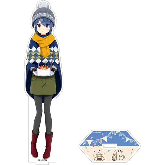 Rin Shima Yuru Camp SEASON 3 Birthday Camp Ver. Illustration Acrylic Stand Large [USED]