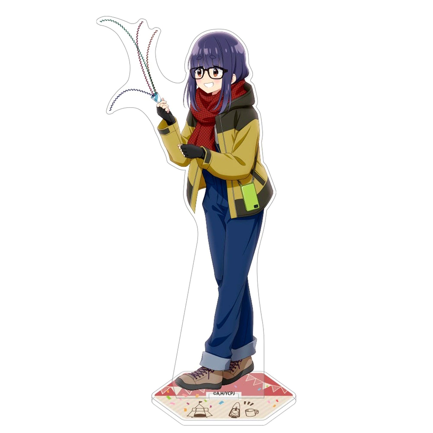 Chiaki Ohgaki Illustration Large Acrylic Stand Birthday Camp Ver. Yuru Camp Season 3 [USED]