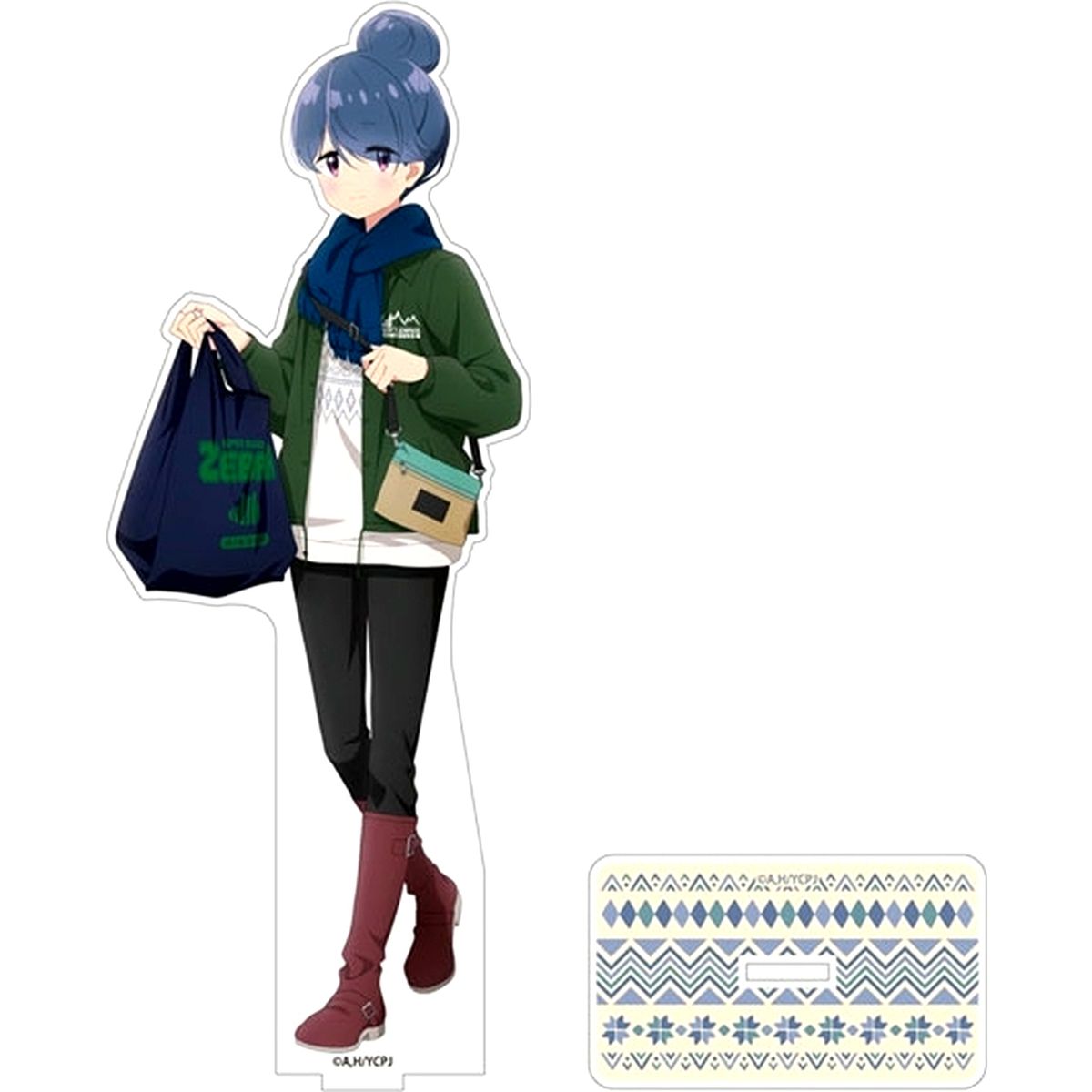 Rin Shima Large Acrylic Stand Zebra Shopping Ver. Laid-Back Camp Season 3 [USED]