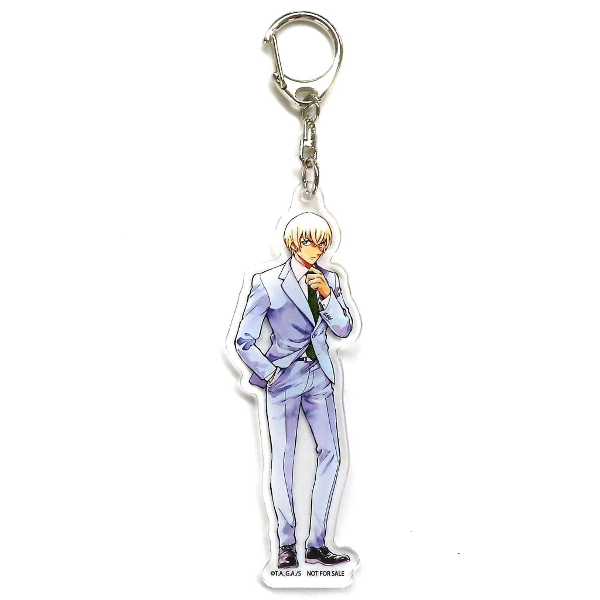 Toru Amuro Original Illustration Acrylic Keychain Blu-ray Detective Conan Zero's Tea Time Sunday Shop Bonus [USED]