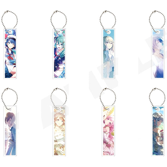 Hatsune Miku: Colorful Stage! Haruka Kiritani & Others All 8 Types Set Acrylic Stick Keychain Collection Vol.6 B Keychains [USED]