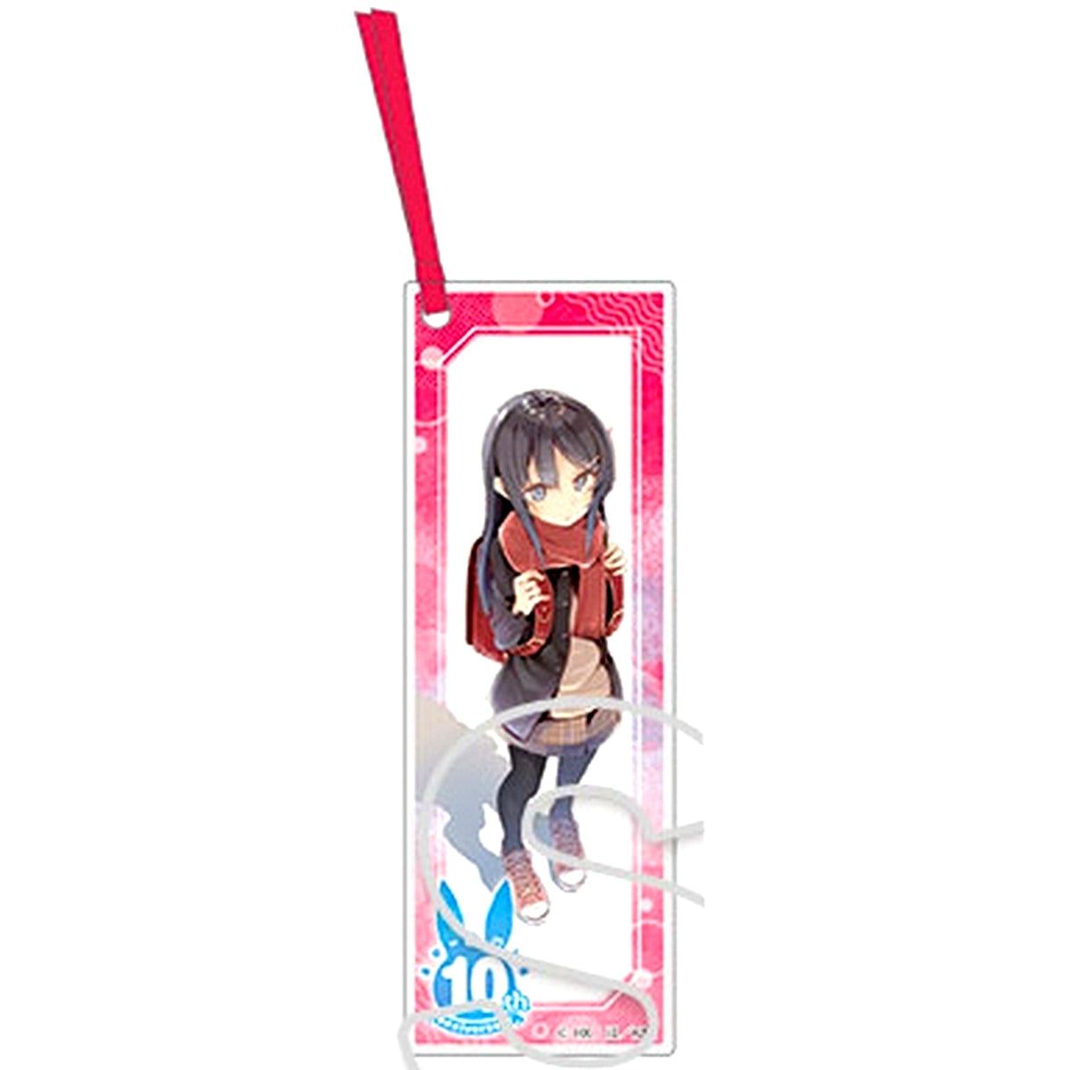 Knapsack Kid Rascal Does Not Dream of a Knapsack Kid Rascal Does Not Dream Series Ver Cover Visual 10th Anniversary Trading Acrylic Bookmark Keychain [USED]