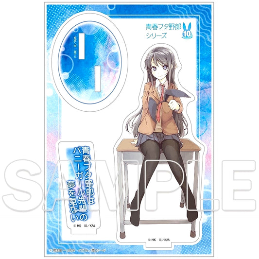 Mai Sakurajima 1 10th Anniversary Acrylic Figure Ver. Cover Visual Rascal Does Not Dream Series [USED]
